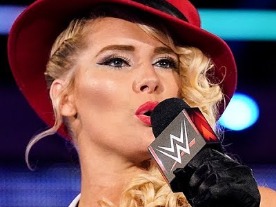 Photo: Lacey Evans shows off her patriotic swim attire while promoting
