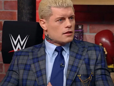 Cody Rhodes comments on an AEW star being backstage at the 2023 Royal Rumble PLE